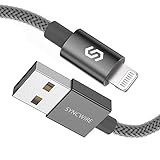 Syncwire iPhone Ladekabel 2M -【2020 Neueste C89-Chips】 Lightning Kabel [MFi Zertifiziert] für iPhone SE2/11 Pro Max/11 Pro/11/XS Max/XS/XR/X/8/8 Plus/7/7 Plus/6S/6S Plus/6/6 Plus/SE/5S, iPad - Grau