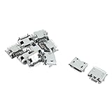 Sourcingmap® 10 St Handy Ersatzteile Typ B Mikro USB Buchse Anschluss Silbrig Metall de