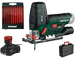 PARKSIDE Akku-Stichsäge PSTKA 12 B3, (X 12 V Team) mit 10 x Matrix Stichsägeblätter (mit Akku und Ladegerät)