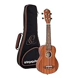 Ortega Guitars RFU10S Sopran Ukulele Friends Serie Mahagoni im seidenmatten Finish mit Gigbag