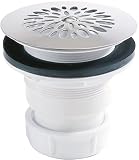 Nicoll 0205049 Ablaufgarnitur Dusche, vertikaler Ausgang, rechteckig, Ø 40, J.C, 590