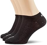 Puma Unisex Invisible Sneaker Knöchelsocken, 6er Pack, Unisex-Erwachsene, Schwarz, 43-46