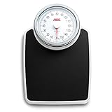 ADE Mechanische Personenwaage M 308800 Clinica. Zuverlässige, analoge XL Badezimmerwaage im klassischen Doktorwaagen-Design. Große, rutschfeste Wiegefläche und robustes Metallgehäuse. Retro-Look. Weiß