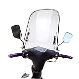 Windschutzscheibe Universal Motorrad Windschott Spoiler Splitterfrei verbreiterte Kante winddicht PC für Motorrad Elektroauto Roller