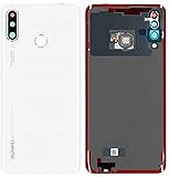 SPES Original Huawei Akkudeckelmit für Huawei P30 LITE New Edition mit Fingerprintsensor Abdeckung Backcover Cover in Pearl White Weiß