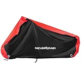 Motorradabdeckung NEVERLAND 210D Oxford Stoff Motorradplane Motorrad Abdeckplane Outdoor Motorradgarage Abdeckplane Roller Cover Winterfest Wasserdicht 295*110*140cm