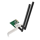 AUKEY Wlan PCI-E Adapter AC1200 Wireless Dual Band PCI Express Karte mit 2 High - Gain Antennen für Windows 10 / 8.1 / 8 / 7 / Vista / XP