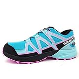 Salomon Kinder Speedcross, Trail Running Schuhe, ClimaSalomon Waterproof Hellblau (Scuba Blue/Tanager Turquoise/Orchid), 39 EU