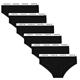 Libella 6er Pack Damen Hipster Slip Damenslip Unterwäsche 3411 schwarz L