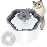 COSYLIFE Katzen Trinkbrunnen mit Filter, 2L Katzenbrunnen Intelligente Abschaltung Automatische Haustier Blumentrinkbrunnen mit Abnehmbare Waschbare Pumpe Wasserbrunnen Wasserspender für Katzen Hunde