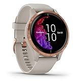 Garmin venu – wasserdichte GPS-Fitness-Smartwatch mit AMOLED Display, Trainingsplänen & animierten Übungen. 20 Sport-Apps, Herzfrequenzmessung, 5 Tage Akkulaufzeit, kontaktloses Bezahlen, Musikplayer