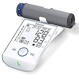 Beurer BM 85 Oberarm-Blutdruckmessgerät, mit patentiertem Ruheindikator, praktischer Li-Ion-Akku, App-Anbindung mit zertifiziertem Datenschutz