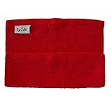 Lanudo Pure Line Waschtuch Frottee Waschlappen zu 100% Baumwolle 30 x 30 cm, Rot