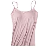 Damen BH Top Einteiliges Leibchen Mit Brustpolster Sommerweste, Strandweste, Bluse Frauen BH Shirt Unterhemd SpaghettiträGer Top