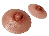 Bimei 1 Paar Silikon Nippel Cover für Brustform Crossdresser CosplayLX (L, Brown 2HS)