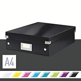 Leitz Click & Store Organisationsbox, Mittelgroß, schwarz, 60580095
