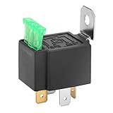 LED-Blinkrelais DC 12V 4 Pin Elektronisches Flasher Relay mit Halterung für Auto Motorrad LED Blinker Glühlampe Hyper Blinken