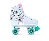 Rio Roller Artist Rollschuhe Unisex Ninos, Jungen, Weiß (Blumen), 38