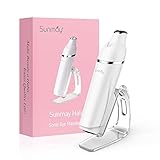 SUNMAY Anti Aging Antifalten Massagegerät, 42 ℃ Beheizte Sonic Augenmassagegerät, Anionen Import Wiederaufladbare Galvanic Zauberstab für Dark Circles und Puffiness (Mit Deutscher Bedienungsanleitung)