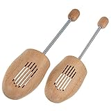 Langlauf Schuhbedarf® Holz Schuhspanner mit Spiralfeder – Made in Germany – Buchenholz aus nachhaltiger Forstwirtschaft Gr. 44/45