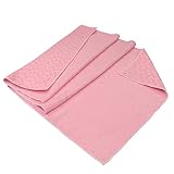 Carnegie Yoga-Handtuch 180x60 rutschfest mit Silikon Noppen Fitness Unterlage, Ideal für Heimsport