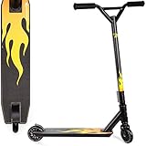 Land Surfer Stunt Scooter. Stunt Roller mit 360° drehbarem Deck ab 8 Jahren - Flame