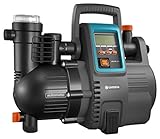Gardena Comfort Hauswasserautomat 5000/5E LCD: Hauswasserpumpe mit LC-Display, energiesparend, Fördermenge 5000 l/h, 1300W Motor mit Thermoschutzschalter, Trockenlaufsicherung (1759-20)