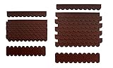crash-marek 2m²-5-Sets Mini Dachschindeln,braun,Dachpappe,Hundehütte,Vogelhaus,Hasenstall,Gehege,Abdeckung,Biberschwanz,Sandkasten