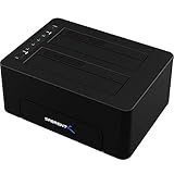 Sabrent USB 3.1 auf SATA Dual Bay Festplatten-Dockingstation für 2,5 oder 3,5 Zoll HDD, SSD