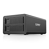 Orico 2 Fach Dockingstation Festplatte für 2,5/3,5 Zoll SATA HDD/SSD Festplatten, USB 3.0 (UASP) & eSATA Anschluss, 2 * 16TB, 48W Externe Netzteil, zum Windows/Mac/Linux