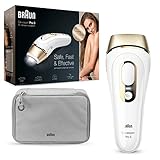 Braun Silk-Expert Pro 5 PL5014 IPL-Haarentfernungsgerät – Dauerhafte Haarentfernung für Körper und Gesicht, weiß/gold