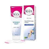 Veet Haarentfernungs-Creme Silk und Fresh Sensible Haut, 100ml