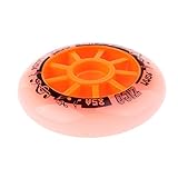 Unbekannt 90mm / 100mm / 110mm Inliner Rollen für Freizeit-Skating aus PU - Orange, 100 mm