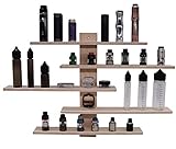 Wandregal Vape Shelf Organizer Design Halter für Verdampfer, Atomizer E-Zigarette, 12x Plätze mit 510er Gewinde