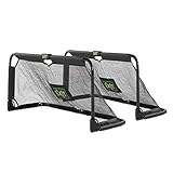 EXIT Panna faltbares stählernes Fußballtor 150x60cm (Set von 2) - schwarz