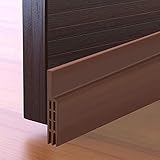 Selbstklebende Tür Türdichtung - YIAHIC Dichtungsstreifen Zugluftstopper gegen Insekt Ersatzdichtung Wetterfest Blocker Schalldichtung Silikon Türstopper weiß 100 * 5cm (Brown)