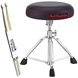 Pearl D-1500 Roadster Drum Hocker Rundsitz + keepdrum Drumsticks