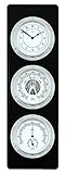 FISCHER Wetterstation/Wetterwarte mit Quarz-Uhr, Barometer, Hygrometer/Thermometer