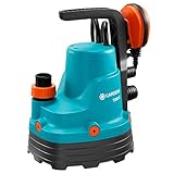 GARDENA 01661-61 Klarwasser-Tauchpumpe 7000/C, 300 W, türkis, schwarz, Orange