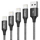 RAVIAD iPhone Ladekabel, [4Pack 0.3M+1M+2M+3M] Lightning Kabel Nylon iPhone Kabel für iPhone 11, XS, XS Max, XR, X, 8, 8 Plus, 7, 7 Plus, 6s, 6s Plus, 6, 6 Plus, SE, 5s, 5c, 5