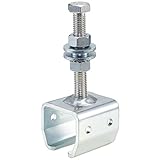 Gedotec Helm Agrar Höhenverstellmuffe 334 für Schiebetor Profil 300 | Deckenmuffe höhenverstellbar für Wandwinkel 304 WD | Stahl blau verzinkt | 1 Stück - Schienen-Befestigung für Laufschienen & Tore