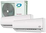 Inverter-Klimaanlage, Dual Split, Frozen, R32, 9000+18000 BTU, DILOC, Effizienzklasse A++/A+, Smart-WLAN-Funktion