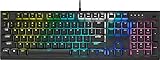 Corsair K60 RGB PRO Mechanische Gaming-Tastatur (Cherry Viola Tastenschalter: Linear und schnell, langlebiger Aluminiumrahmen, personalisierbare Per-Tasten-RGB-Hintergrundbeleuchtung) schwarz