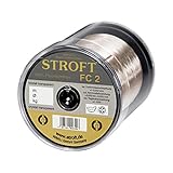 STROFT Fluorocarbon Vorfach Angeln FC2 0,17mm 2,7kg 25m Transparent