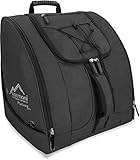 normani Outdoor Sports Skischuhtasche Skistiefeltasche mit Helmtasche und 5 seperaten Seitentaschen und Rucksackfunktion Farbe Schwarz