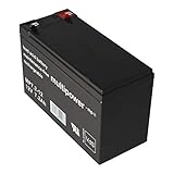 Multipower MP7.2-12 PB Bleiakku Blei Bleigel Vlies Akku 12 Volt 12V 7,2Ah 7200mah AGM Technik VDS Zulassung