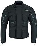 RIDEX Motorradjacke für Herren, CJ1, Schutzjacke, wasserdicht L Schwarz