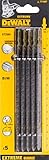 Dewalt Extreme Spezial-Stichsägenblatt DT2084 (180 mm Gesamtlänge, 148 mm Arbeitslänge, 2 mm Zahnteilung, max. Schnitttiefe: 120 mm, für Schnitte in Sandwichmaterialien und Stahlblechen), 5 Stück
