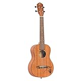 Ortega Guitars Tenor Ukulele RU5MM-TE, mit Decke und Korpus aus Sapele in Satin Finish, 18 Bünde, braun