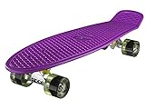 Ridge Skateboard Big Brother Nickel 69 cm Mini Cruiser, lila/klar grün